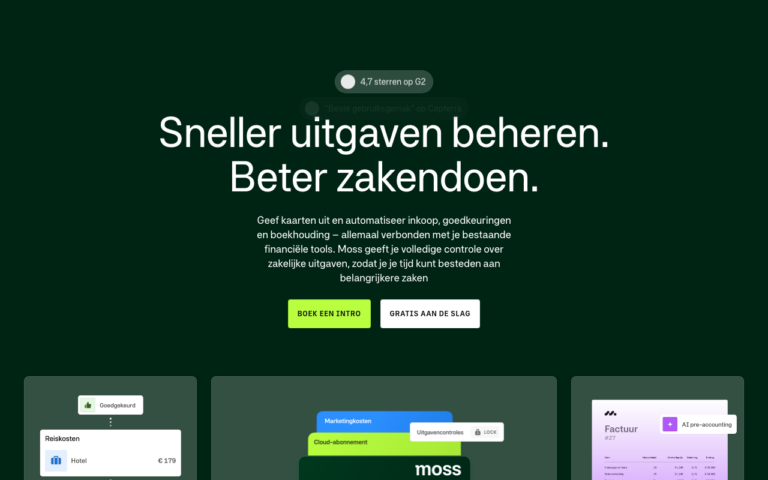 Moss: geef slimmer uit.
